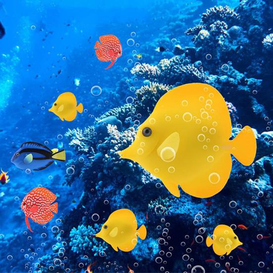 Künstlicher Fisch Simulation Schwimmend Faux Clownfisch Aquarium Dekor Zubehör für Aquarium