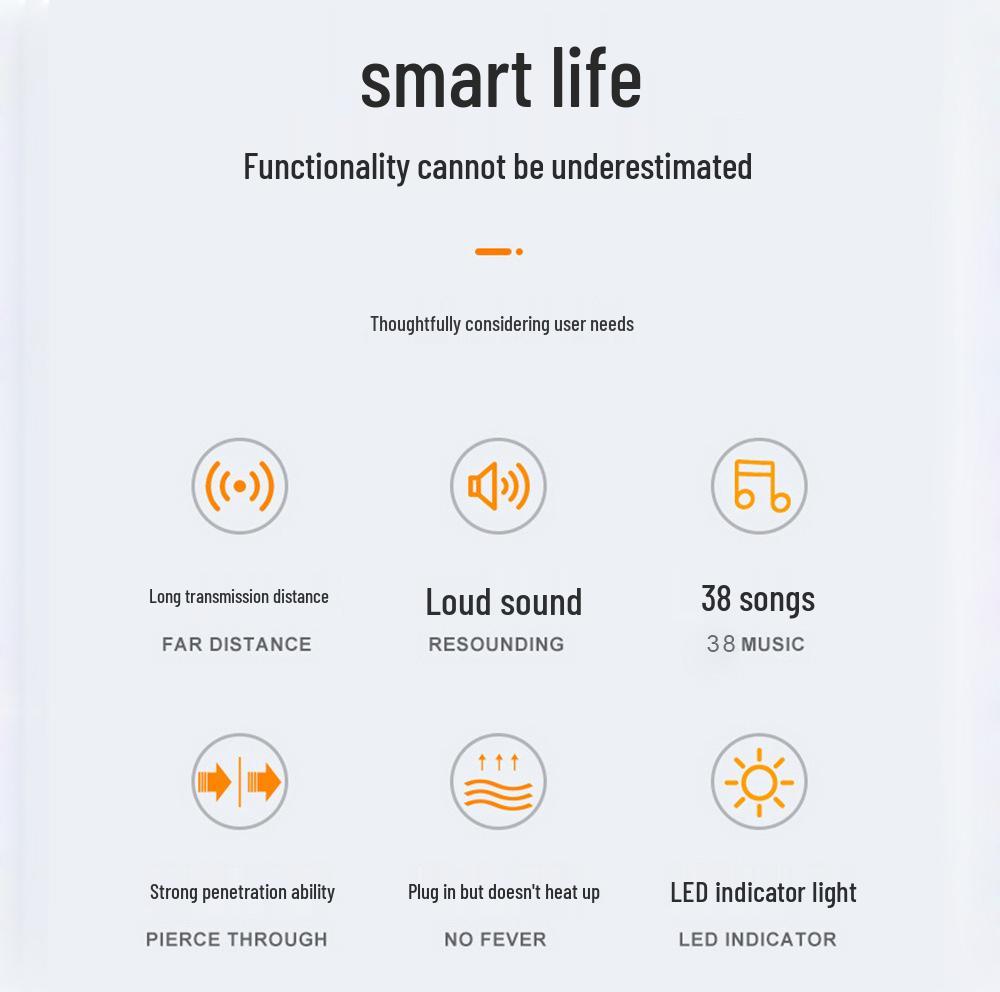 Self-Powered Waterproof Wireless Doorbell for Long-Distance Home Alerts