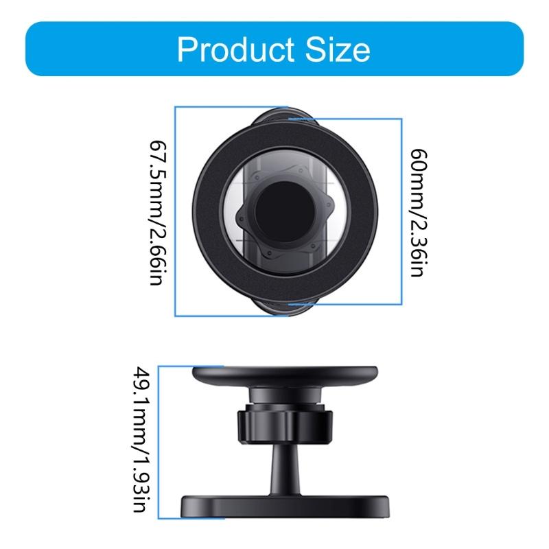 Upgraded Fitness Phone Mount Adjustable Angle ABS Secure Magnetic Base For Smartphones During Exercise