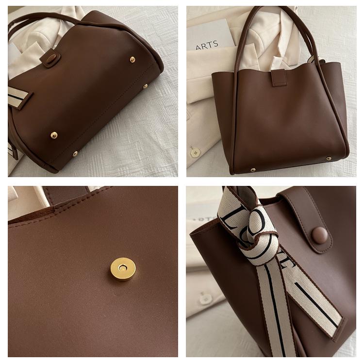 2025 Mode Retro Umhängetasche: Elegante Mutter-Tochter Handtasche mit großer Kapazität