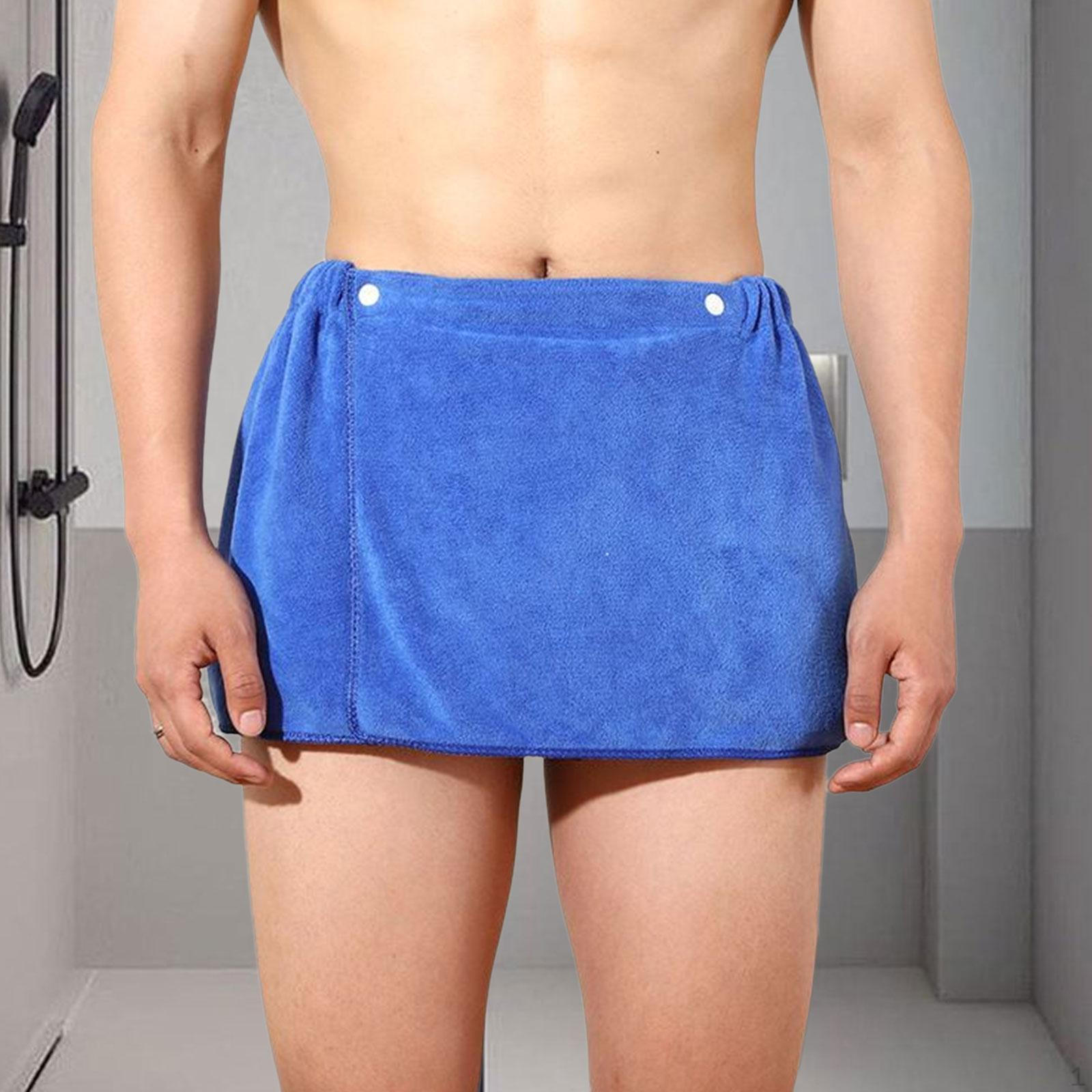 

Men Bath Quick Towel for Hotel Beach Bathroom Shower Pools синій