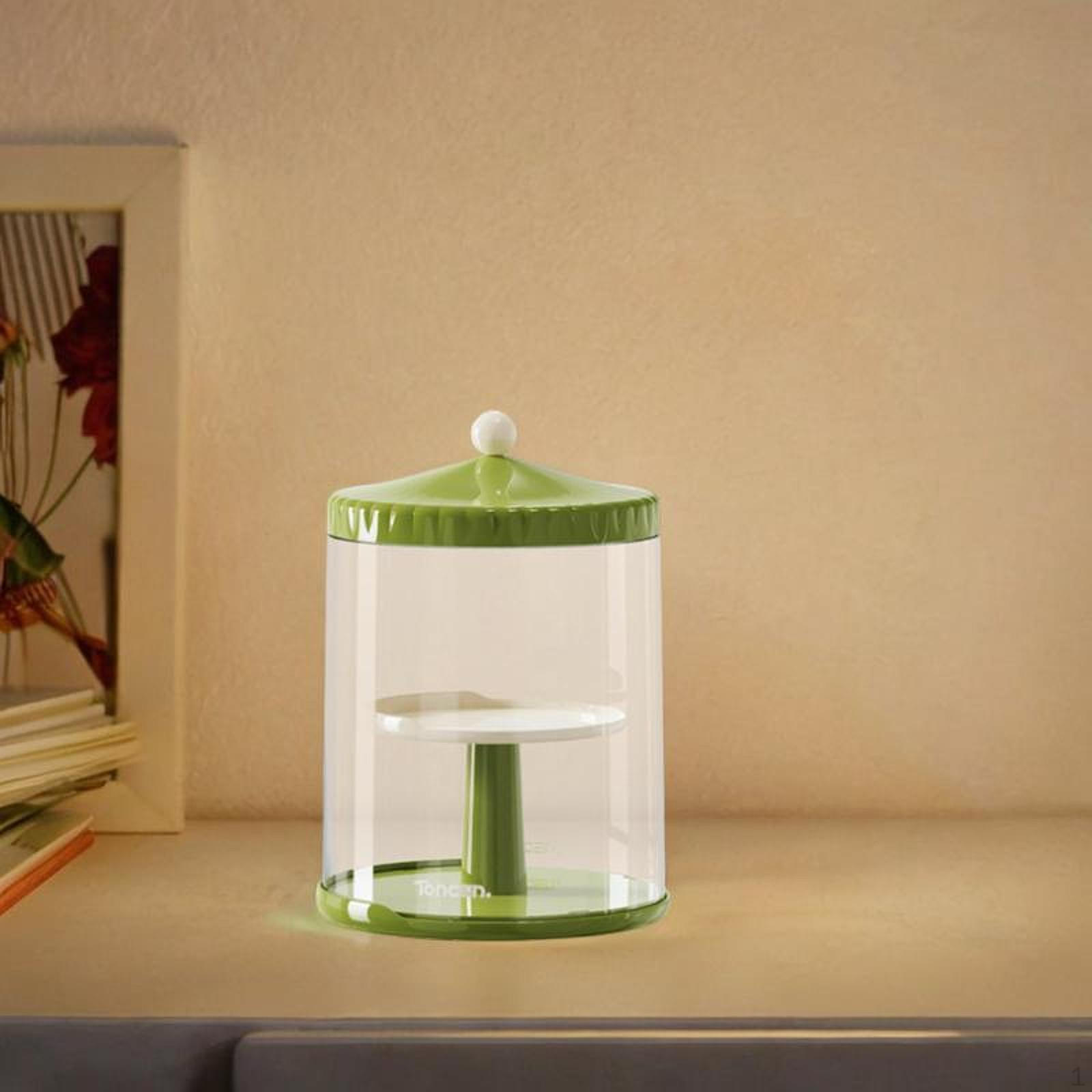 

Прозрачный витринный стенд для кукол, пылезащитный, защитный витринный шкаф, прозрачный вращающийся зелёный