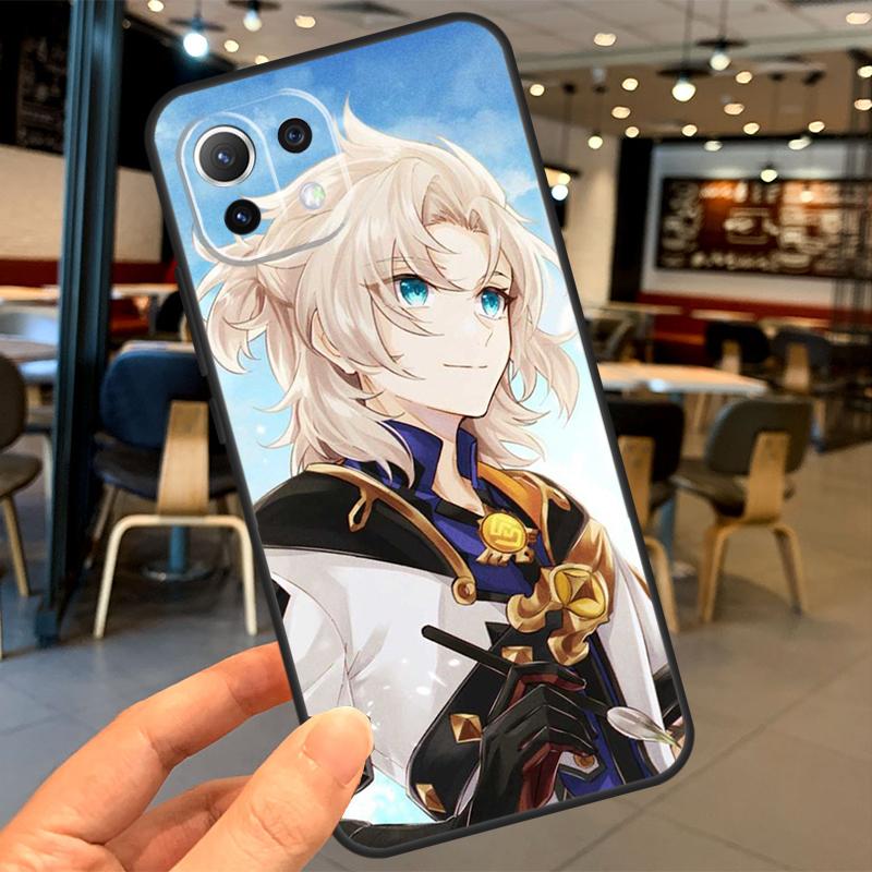 Albedo Genshin Impact Case For Xiaomi 11T 12T 13T 14T Pro 13 14 15 Ultra POCO X7 Pro X3 X5 X6 M6 F5 F6 Pro Coque