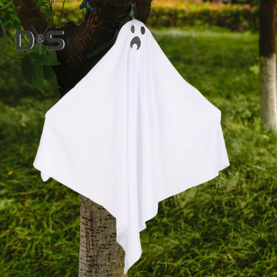 Halloween závěsný duch strašidelný LED svítí na baterie napájený létající duch venkovní dekorace pro strašidelný dům party rekvizita