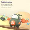 Inertia Airplane Toy For Children Cute Friction Powered Airplane Model 360 Rotating Wing Dream Aeroplane For Kids Birthday Gifts