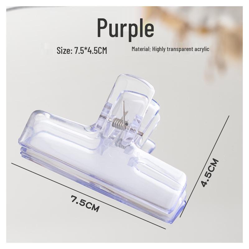 Transparent Acrylic Bulldog Clips for Documents and Tickets - Stylish, High-Value for Students and Office Use