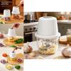 Electric Garlic Crusher With Usb Rechargeable Compact Mini Food Processor For Home Cooking