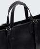Musinsa Standard Synthetic Leather Rectangle Shoulder Tote Bag_Large [Black]