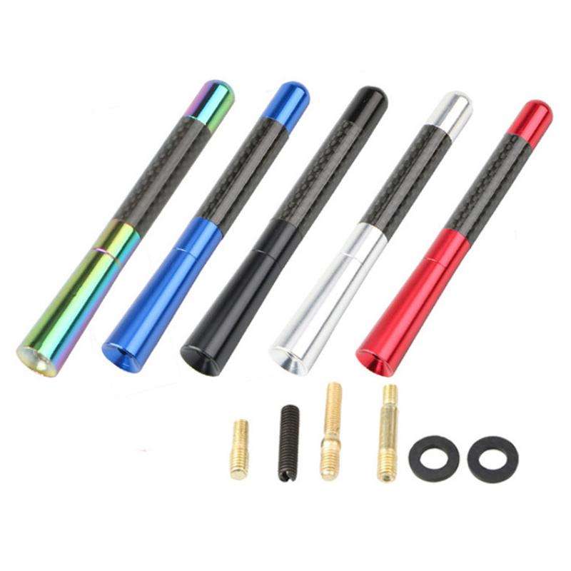 Universal 12CM Carbon Fiber Radio Aerial Radio Aerial Antenna Radio FM/AM Metal Receiving Antennas Short Stubby Mast Antenna
