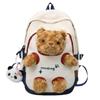 Schoolbag Cute Bear Schoolbag Female Junior High School Girl College Student 11 New Backpack Ins Niche Mori Versatile Backpack