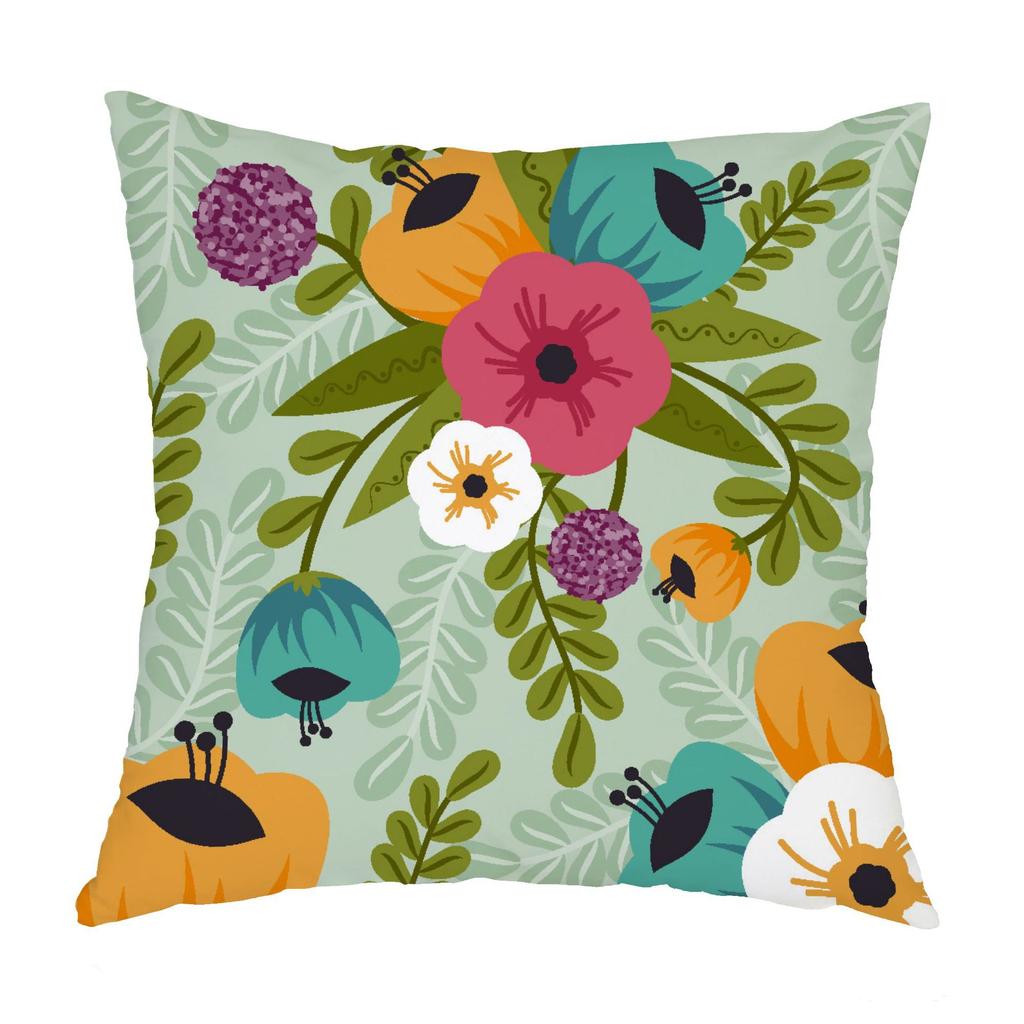 Boho Mandala Pillowcase  Home Decor Modern Garden Chair  Spring Colorful Flower