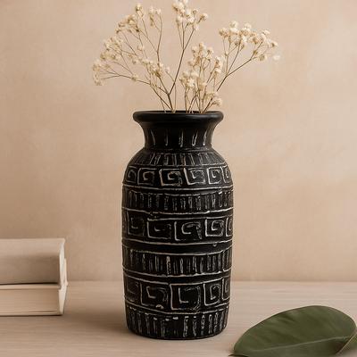 Vase Boho Greek Straight Chocolate