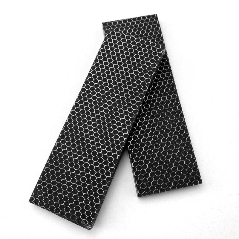 1piece 120x40x8mm C-Tek Resin Material for DIY Knife Handle Material Plate Snake Grain Honeycomb Pattern Knife Handle Patch Material