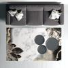 Decorative Special Design Modern Floral Marble Pattern Washable Non-Slip Floor Carpet
