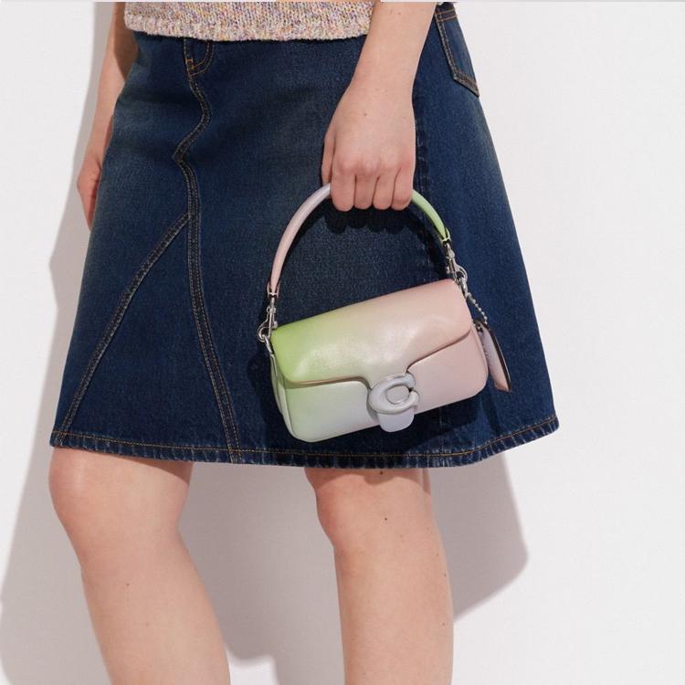 New COACH Tabby Sheepskin Shoulder Bag, Crossbody Bag, Handbag Women's Blue Pink Green Multicolor CA084-LHUAU