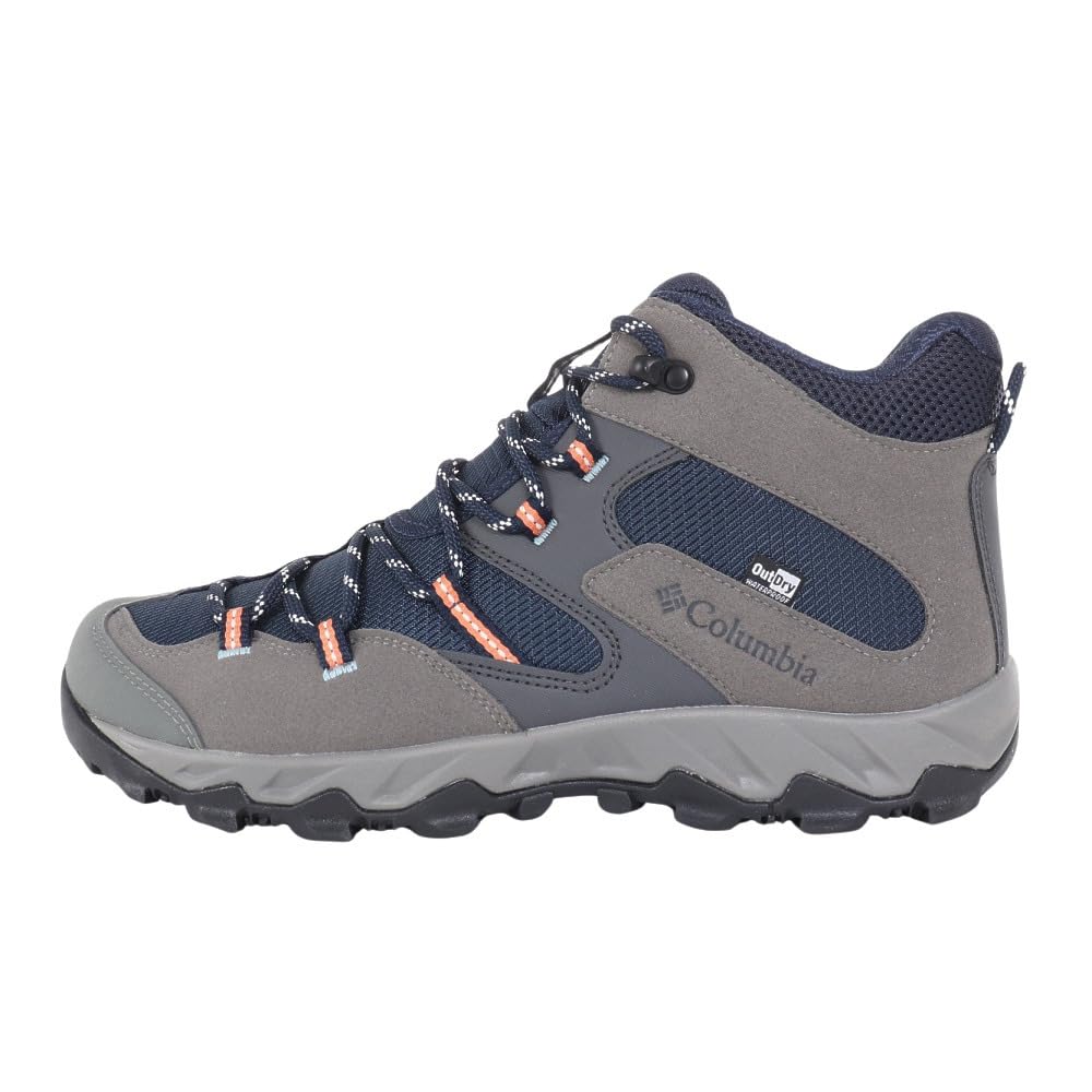 Columbia Saber Five Mid Outdry Lightweight Waterproof Hiking YM8135 464 Size Shoes, High-Top, Men's, (Navy, 26.0)