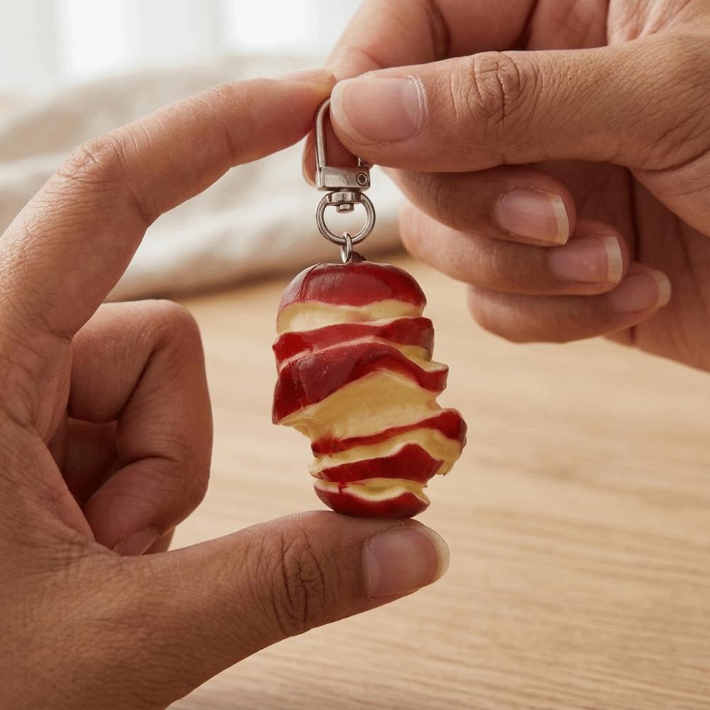 Simulated Fruit Fruit Keychain Cute Cartoon Food Keychain Cartoon Fruit Pendant Car Key Accessory