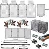 WK2 Militär MOC Waffen Stacheldraht Basis Tor Steine Kettenzaun Netz Isolationsnetz Bausteine Spielzeug Kompatibel 30104 92338