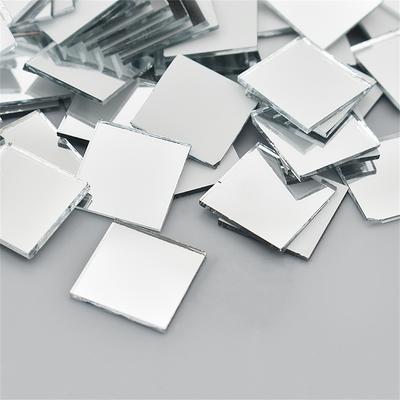 100PCS 10X10MM Glass Mirror Stickers Mini Mirrors DIY Disco Ball Glass Self-Adhesive Wall Stickers Party Home Decoration