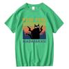 Pew Pew Madafakas Ladies T-shirt Novelty and Interesting Cat T-shirt Loose Top Girls Round Neck Short-sleeved Streetwear