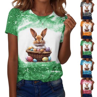 Women's T Shirt Tee Print Short Sleeve Daily Weekend Fashion Basic Regular Top  St. Patrick's Day