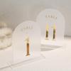 Clear Arch Acrylic Table Numbers with Stand White Arch Wedding Table Numbers for Centerpiece Reception Wedding Party Event