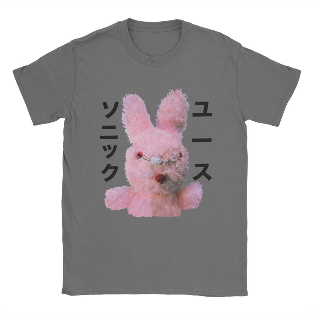 Dirty Bunny Japanisches Sonic Youth Herren T-Shirt Lässige T-Shirts Kurzarm Rundhals T-Shirt Baumwolle Geschenkidee Oberteile