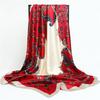 Silk Scarf Cashew Scarf Large Satin Headscarf Ethnic Print 91cm Silk Scarf Shawl Imitation Silk Square Scarf