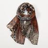 50X160cm Echarpe Fine En Mousseline De Soie Imprimee Leopard Pour Femmes Musulmanes, Chales Hijab, Enveloppes Respirantes