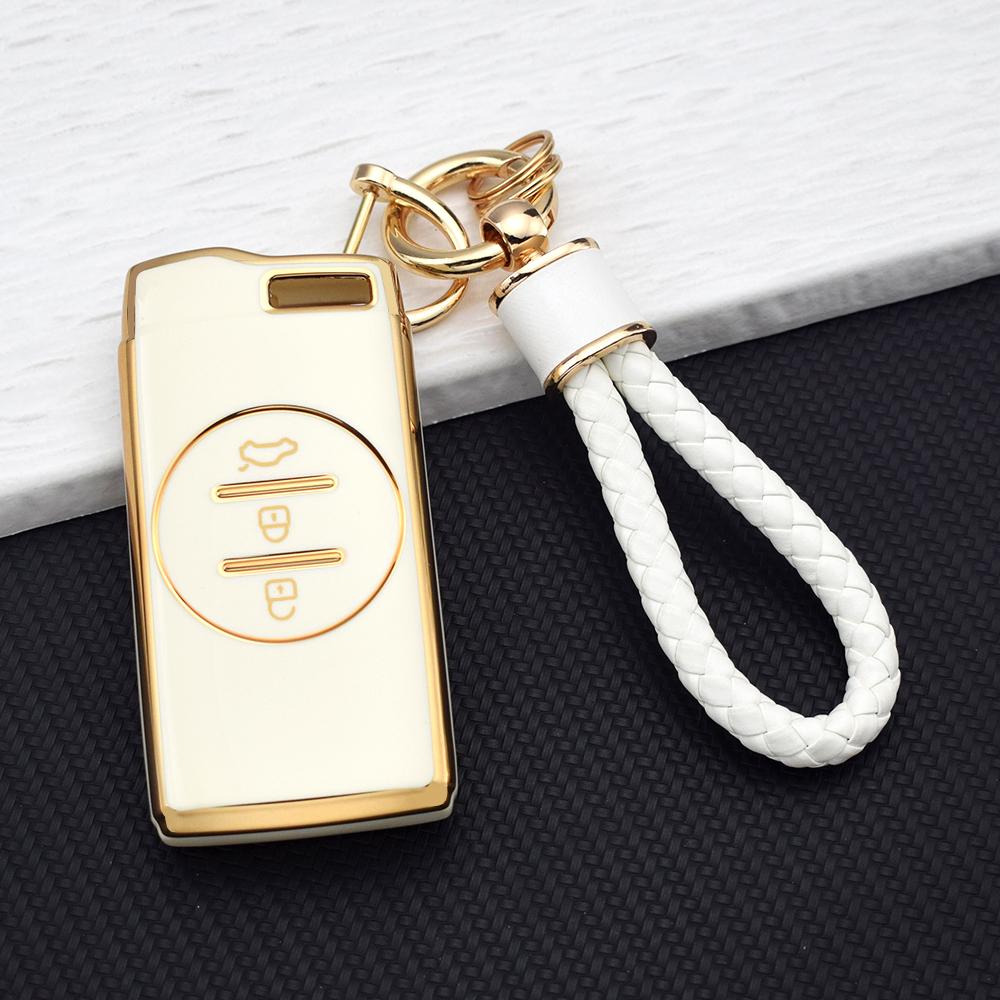 TPU Car Key Fob Case For Chery Tiggo 7 Pro 8 Pro Exeed Tiggo 2 3x Arrizo 5 Pro Gx 5x EQ7 Key Cover Chain Key Holder Accessories