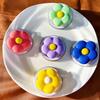 MagSafe Solid Color Frosted Phone Holder with Retractable Flower Design