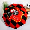 Stade Football Club Crest Automatic Folding Umbrella - 8-Rib Travel Umbrella with Auto Open/Close & Portable, Gift for Christmas, Birthdays