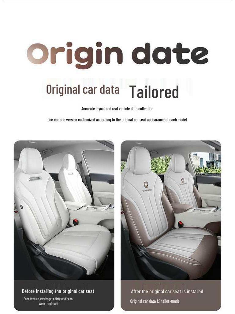 Geely Xingyuan Universal Seat Covers: Full Coverage, All-Season Car Seat Cushions for Interior Decoration.