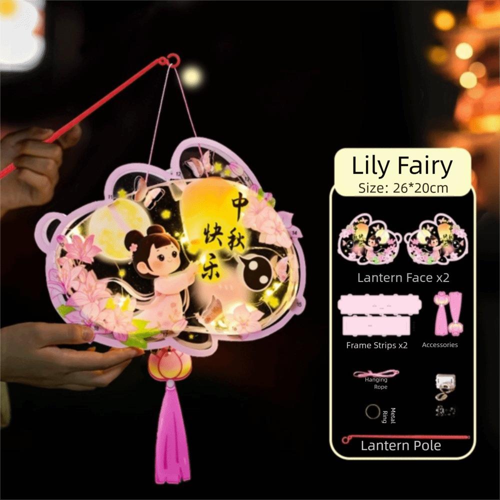 Portable Children s Lantern Material Kit Multi-purpose Material Pack Mid-Autumn Festival Lantern DIY Other