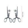 Retro Style Dangle Earring Quirky Scissor Shaped Ear Stud Accessory Trendy Individuality Ear Ornament for Fashion Lover