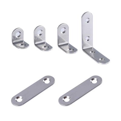 10pcs Heavy Duty Corner Brace Stainless Steel L Brackets Joint Bracket Fastener for Wall Hangings Cupboard Wardrobes