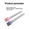 Oil Brush Multi-functional High Temperature Resistant Stainless Steel Handle Barbecue Baking Kitchen Cooking Brush for BBQ
