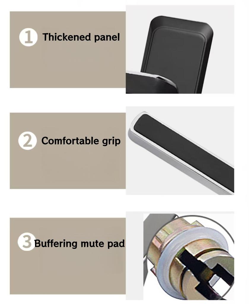 Modern Anti-Theft Heavy Duty Privacy Door Knob Lock Handle High Security Deadbolt Door Handle Lock Set  for Hotel /Bedroom