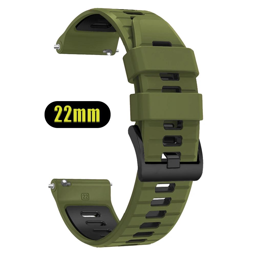 

Silicone Watchband 22mm For TicWatch GTH2 GTX/GTW Soft Bracelet For TicWatch Pro 2021/3 Ultra LTE GPS S2 E2 Sports Strap Replace 1Pcs 22mm