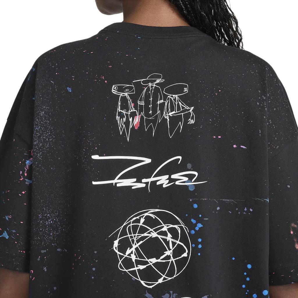 Nike X Futura Womens Breaking Oversized T-shirt (Asia Sizing) Black Women Streetwear FZ0284010