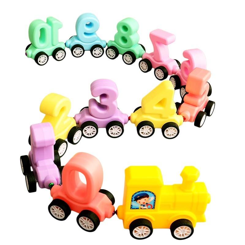 Magnetic Digital Train Toys, Children's Educational Assembly Magnetic Building Block Hands-on Brain
