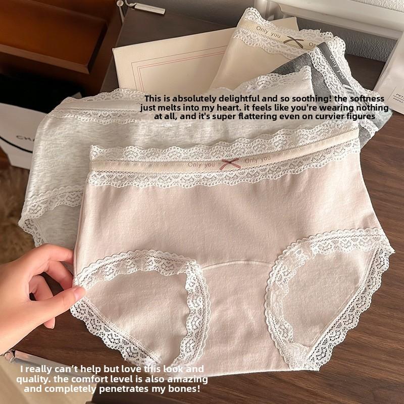 Ladies Spring Cotton Simple 10a Bacteriostatic Comfortable Breathable Waist Triangle Briefs