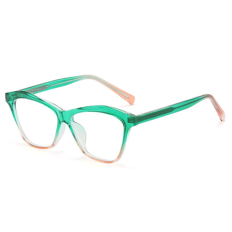 35021 Fashion Square Ferrule Legs Tr90 Glasses Frame 2023 New Anti-Blue Flat Glasses Unisex
