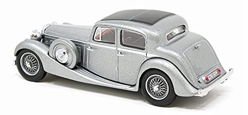 OXFORD Jaguar Diecast Model Car 1/43 Jaguar SS 2.5 L (Metallic Gray) [Parallel Import]