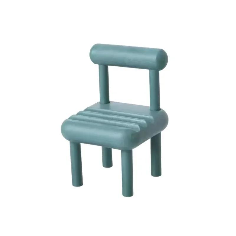 Macaron Color Creative Chair Phone Stand - Folding Desktop Holder Unique Phone Accessory for Stylish Organization