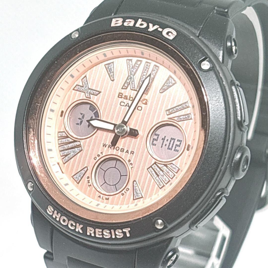 [Good condition] [In working condition] Baby-G chronograph quartz wristwatch pink