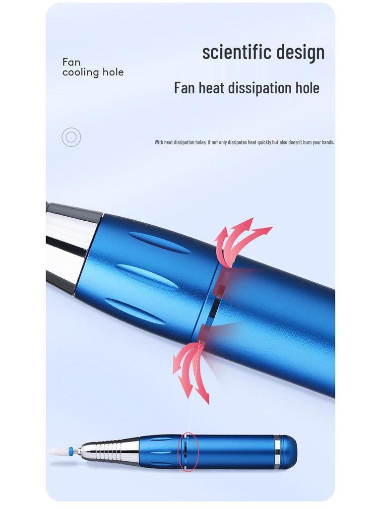 Tragbare USB-Nagelfräse 35000 U/Min mit Display & Nagelhautentferner