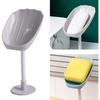 2pcs Soap Box, Bathroom Shell Shaped Storage Box, No-Punch Mobile Suction Cup Type, Soap Box for Bathroom Use