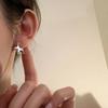 New Trendy Classic Pentagram Hoop Earrings for Women Personality Stainless Steel Star Stud Earrings Rock Jewelry Accessory