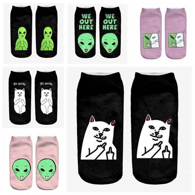 Cat And Avocado Unisex Funny Casual Crew Socks Athletic Socks For Boys Girls Kids Teenagers